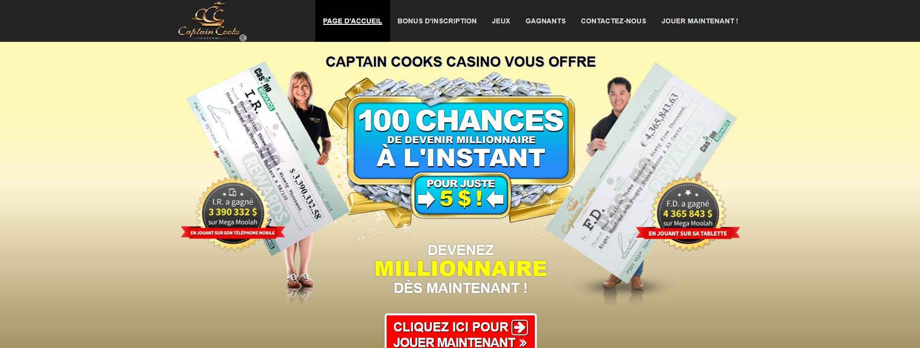 captain cooks main page