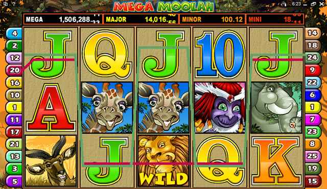 mega moolah win