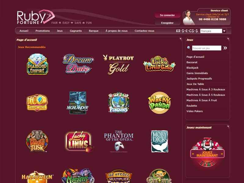 ruby fortune games