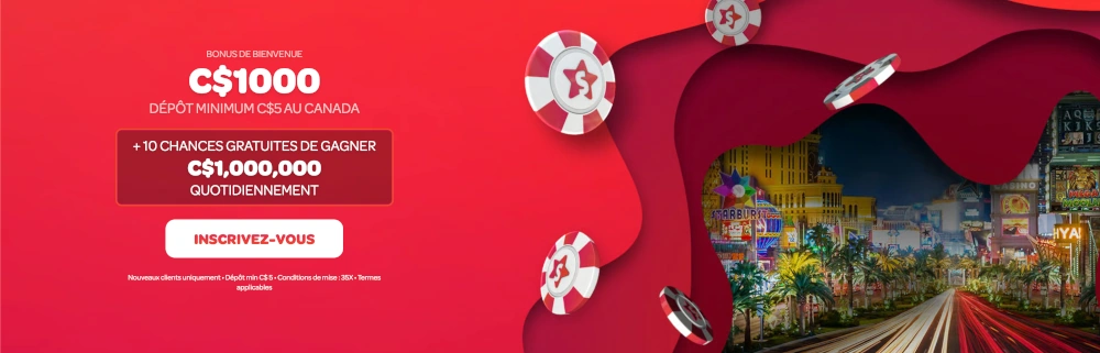 Spin Casino 5 dépôt bonus bannière